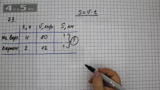 Упражнение 73. Математика 5 класс Виленкин Н.Я.