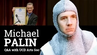 Michael Palin (Python and travel documentarian) Q&A with students in Dublin