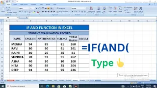 ADVANCE EXCEL | IF WITH AND FUNCTION IN EXCEL | EXCEL IF AND FORMULA | MOST IMPORTANT EXCEL FORMULAS