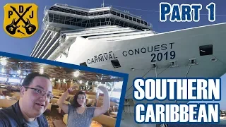 Carnival Conquest Cruise Vlog 2019 - Part 1: Embarkation Day, Cabin Tour, Muster Drill - ParoDeeJay