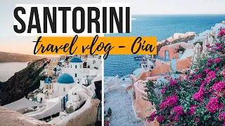 TRAVEL VLOG 2: SANTORINI, GREECE 🇬🇷 | Oia’s sunset, Greek Food, Prices, Ammoudi Bay & Pyrgos