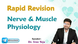 Nerve and Muscle Physiology Rapid Revision 💪 : Neet pg, Fmge and Usmle