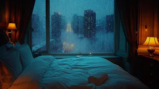 Listen to Relaxing Rain Sounds at an Apartment in the Forest | Rest and Deep Sleep on Cold Days