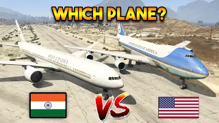 GTA 5 ONLINE : USA VS INDIA (PRESIDENT PLANE)