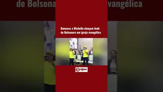 Michelle e Damares dançam funk de Bolsonaro em igreja evangélica