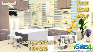 CUSTOM IKEA KITCHEN  - THE SIMS 4 BUILD TUTORIAL / NO CC OR MODS / BASE GAME ONLY