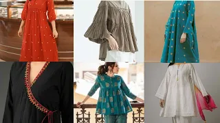 frock design 2023 trending outfit pakistani indian dress design long and short frocks #dress