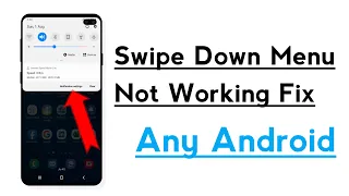 Android Swipe Down Menu Not Working Problem Solve ! How To Fix Notification Panels