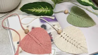 Nana ChriSTyle / Macrame tutorial / Macrame leaf / Macrame bookmark / Macrame feather / DIY macrame