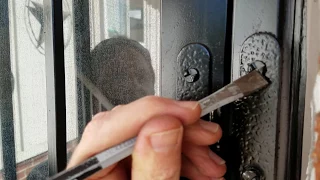 How to remove 1 way screws - security door or window