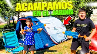 ACAMPANDO EN EL JARDIN DE MI CASA!!!