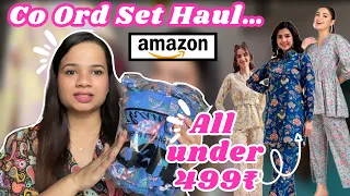 ✨Trendy Co-Ord Set For Summer✨Amazon Haul All Are Under ₹499🔥😱only #amazon #wedding #haul #trending