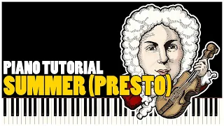 Antonio Vivaldi - Summer (Presto) (Piano Tutorial Synthesia)