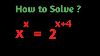 A Nice Exponential Equations🔥 •x= ?A Nice Algebra problem