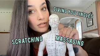 Fast Aggressive ASMR | Massage, Scratching, Patting (ASMR on the doll and then you)