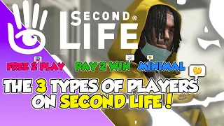 The 3 Different Types Of Players On SECOND LIFE !!!