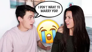 Telling My Girlfriend I DON'T Want To MARRY HER... *PRANK*