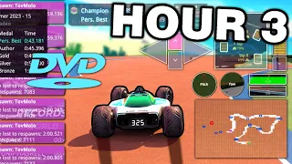 Trackmania, but every 5 minutes the HUD gets worse