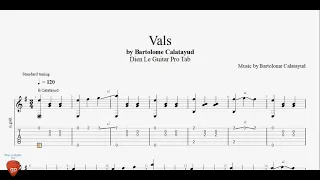 Vals by Bartolome Calatayud - Guitar Pro Tab