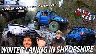 TESTING THE FLEX | Winter Laning | MUDDY SHROPSHIRE | PD Jimny | Discovery 2 | SNOW | 4WDUK