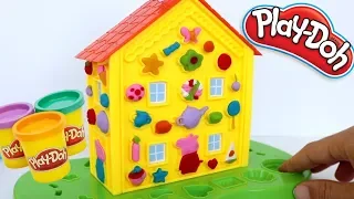 TotoyKids ayuda a George y Peppa Pig Decorando con Plastilina Play Doh la Casita de Helados!!!