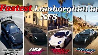 Evolution of Fastest Lamborghini in Need for Speed Games