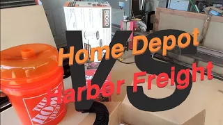 Harbor Freight vs Home Depot bucket top dust collectors