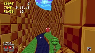 Sonic Robo Blast 2 Speedrun #1: Greenflower Zone Act 2 (0:34.14) (Knuckles)