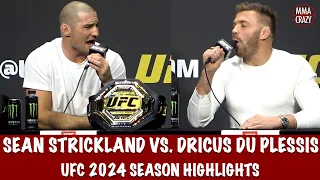 Sean Strickland vs. Dricus Du Plessis Press Conference Highlights for 2024 Season