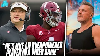 Kirby Smart Gives Jalen Milroe Raving Compliments Ahead Of SEC Championship vs Alabama | Pat McAfee