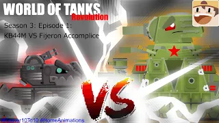 World Of Tanks Revolution Season 3, Episode 1: KB44M VS Fijeron Accomplished - (Cartoon About Tanks)