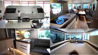 SCHÖNSTER TINY HOUSE WOHNWAGEN DER WELT? Eriba Touring 820 2022. Alde|Yachtdesign|Designküche uvm.