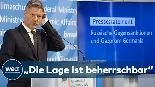 HABECK hält Auswirkungen der russischen Sanktionen für "überschaubar" | WELT DOKUMENT