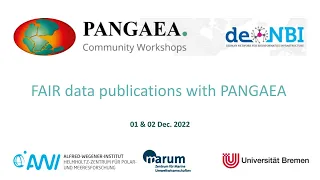 CWS 22/12 - A brief look 'behind the scenes' of PANGAEA, our review and editorial processing stages