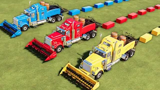 King of Colors! Power Truck Baler & Wrapping Jobs! FS19