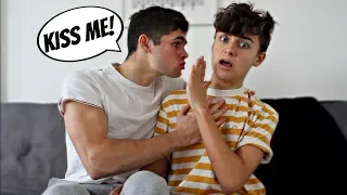 I DON'T WANT TO KISS YOU PRANK ON BOYFRIEND (Gay Couple Edition)