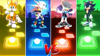 Tails vs Silver Sonic Boom vs Blaze vs Dark Sonic | Tiles Hop EDM Rush