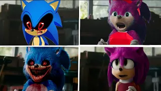 Sonic The Hedgehog Movie Amy x vs Sonic EXE Uh Meow All Designs Compilation Compilation