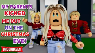 My Parents Kicked Me Out From The House On Christmas Eve!| ROBLOX BROOKHAVEN 🏡RP (CoxoSparkle)