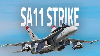 DCS: F18 SA11 STRIKE on Buddyspike Persian Gulf