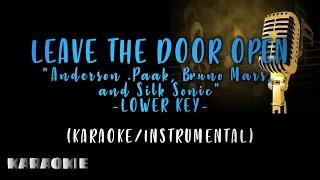 Anderson .Paak, Bruno Mars, and Silk Sonic - Leave The Door Open -Lower Key- (Videoke)