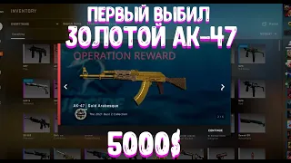 ПЕРВЫЙ AK-47 ЗОЛОТАЯ АРАБЕСКА | ОН СДЕЛАЛ ЭТО! | ВЫБИЛ 5000$?! | ОПЕРАЦИЯ RIPTIDE