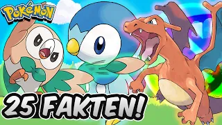 25 FAKTEN über STARTER Pokemon welche du vielleicht nicht kennst!