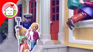 Playmobil Film Familie Hauser - Einbrecher in der gelben Villa - Spielzeug Video für Kinder