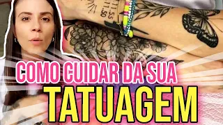 COMO CUIDAR DA TATUAGEM E COMO TER UMA CICATRIZAÇÃO PERFEITA! ☀😎 (Dicas e recomendações)