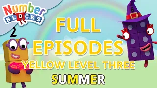@Numberblocks- #SummerLearning - Yellow Level Three | Full Episodes 28-30