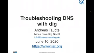 Troubleshooting DNS with dig.