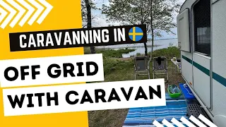 1st OFF-GRID CARAVANNING with Adria Aviva 360DD + National park Åsnen 🇸🇪 | Forest Cycling