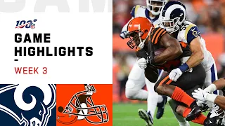 Rams vs. Browns Week 3 Highlights | NFL 2019