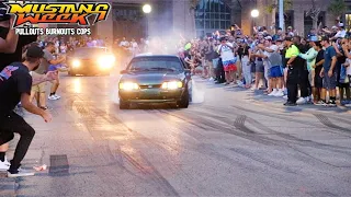 Mustang Week 2021 Pullouts, Burnouts, & Cop Chases!